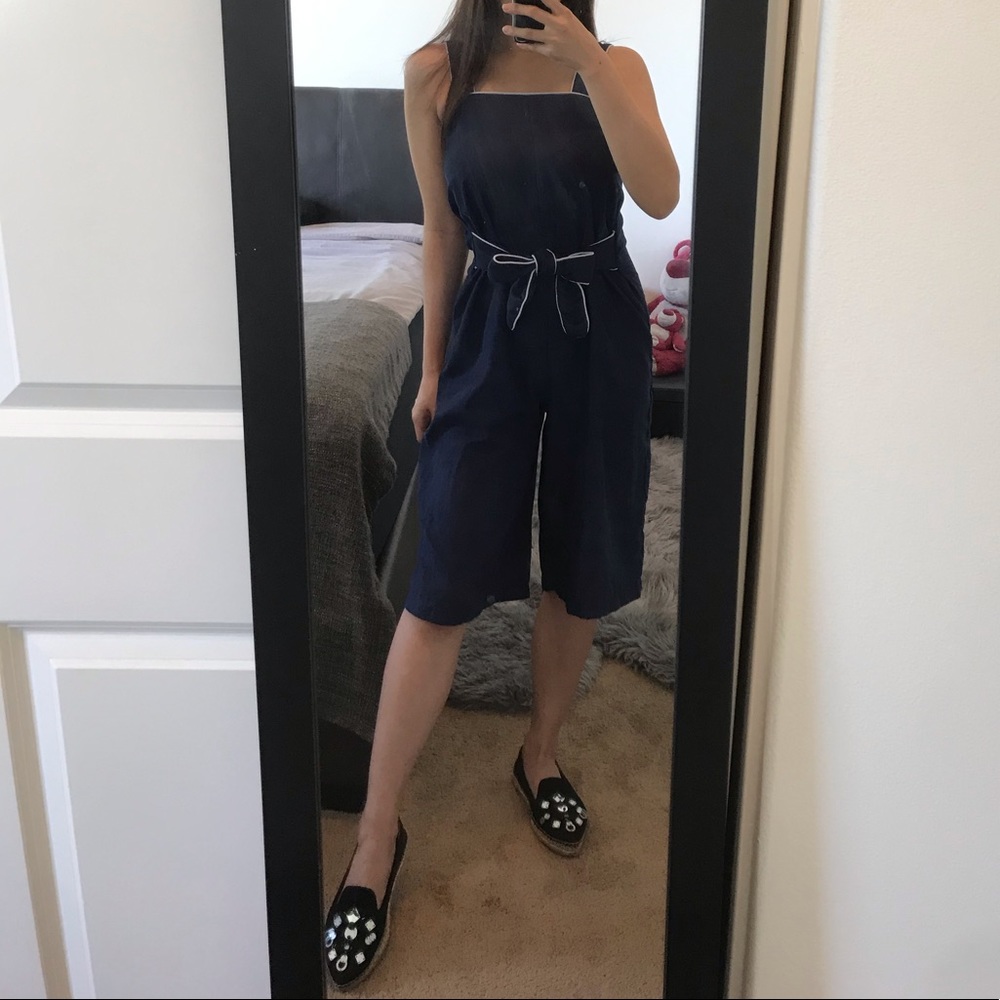 ❤️Wrap tie jumpsuit in Navy